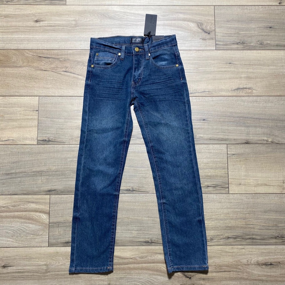 Steve’s Jeans Boys Stretch Skinny Fit Jeans Size 8 Ford Blue